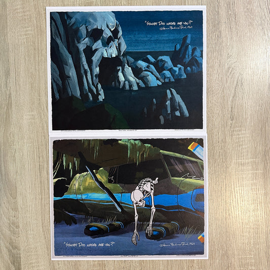 Skull and Bones - 11x14 2 Pack